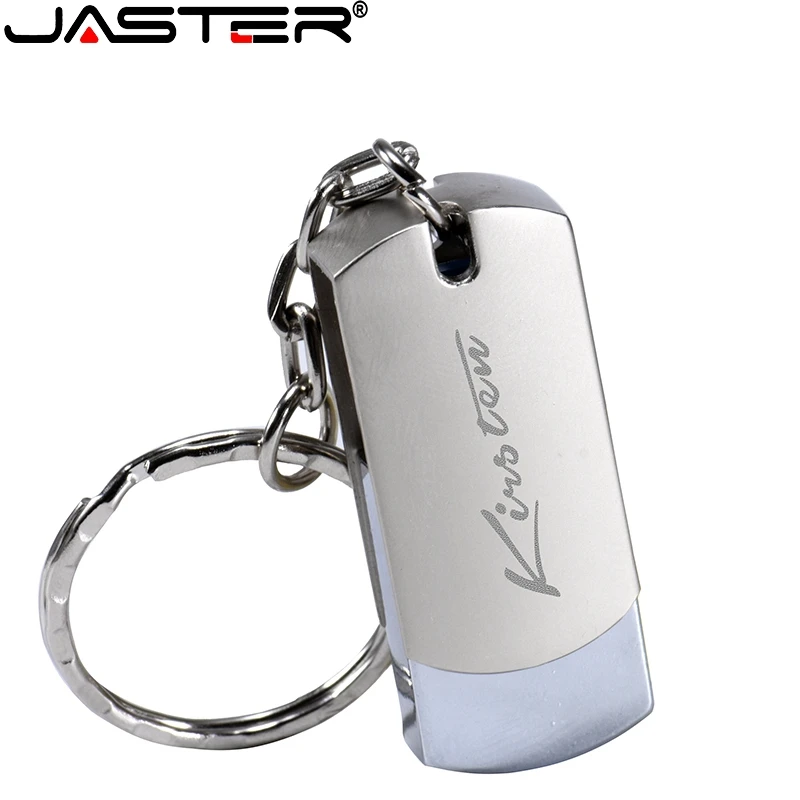 JASTER unidad flash USB de Metal unidad de lápiz de memoria portátil 128GB 64GB 32GB 16GB 4GB pendrive mini flash lápiz de memoria USB logo del cliente