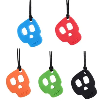 

Autistic Baby Silicone Teether Sensory Chewing Pendant Necklace Teething Toy