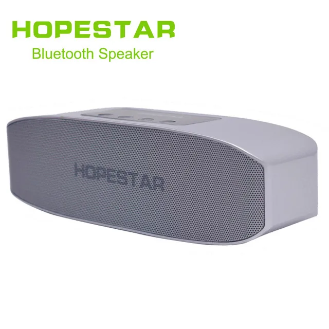 HOPESTAR H11 Bluetooth Колонка HiFi беспроводная звуковая панель с двумя басами стерео Поддержка USB TF AUX FM с зарядным устройством для телефона - Цвет: Silver without box