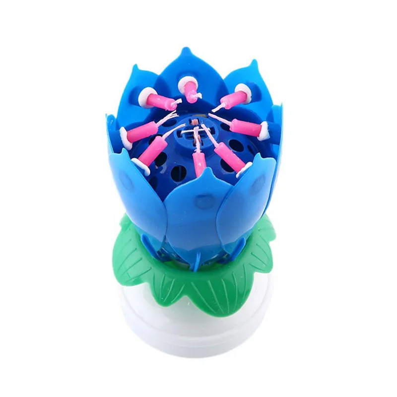 Musical Candle Lotus Flower