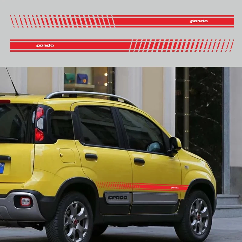 Стикер для автомобиля s Sports Racing Stripe стикер для FIAT PANDA Аксессуары DIY наклейки для кузова автомобиля