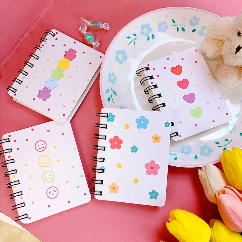 

Mini Pocket Spiral Diary Book 40 Sheets Blank Paper Notepad 10.3*7.8cm