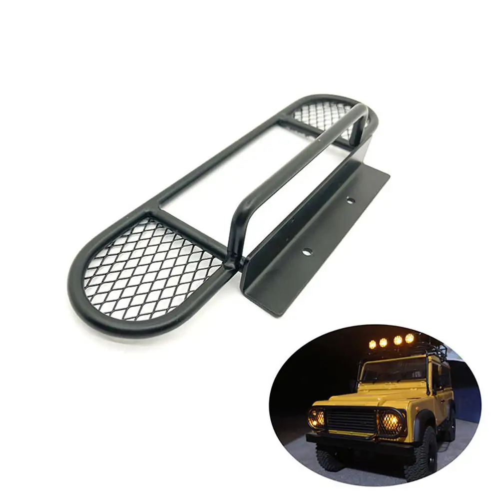 

LeadingStar Front Bumper Camel Cup Tourname Girder Bumpers Anti-collision Bar with Lampshade For RC 1/10 D90 D110 Climbing Car