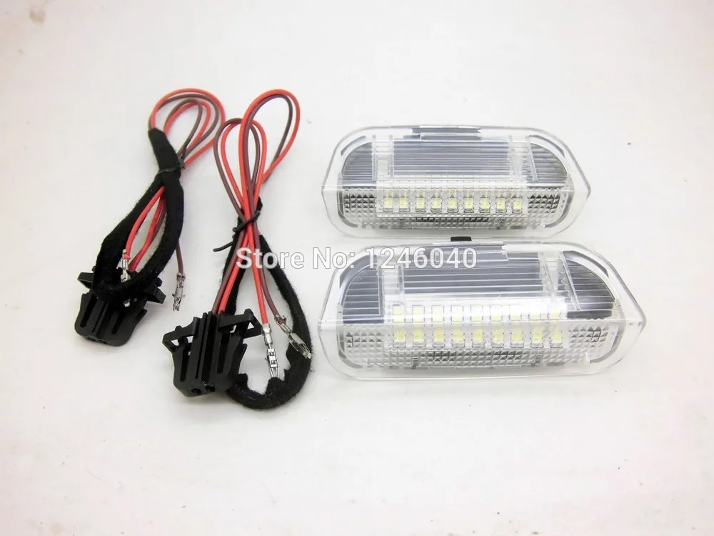 Белый/красный корпус 18LED любезно дверь Добро пожаловать свет лампы для Porsche Cayenne 2011~ 958 Skoda Superb 08~ 10 Seat Alhambra 2011