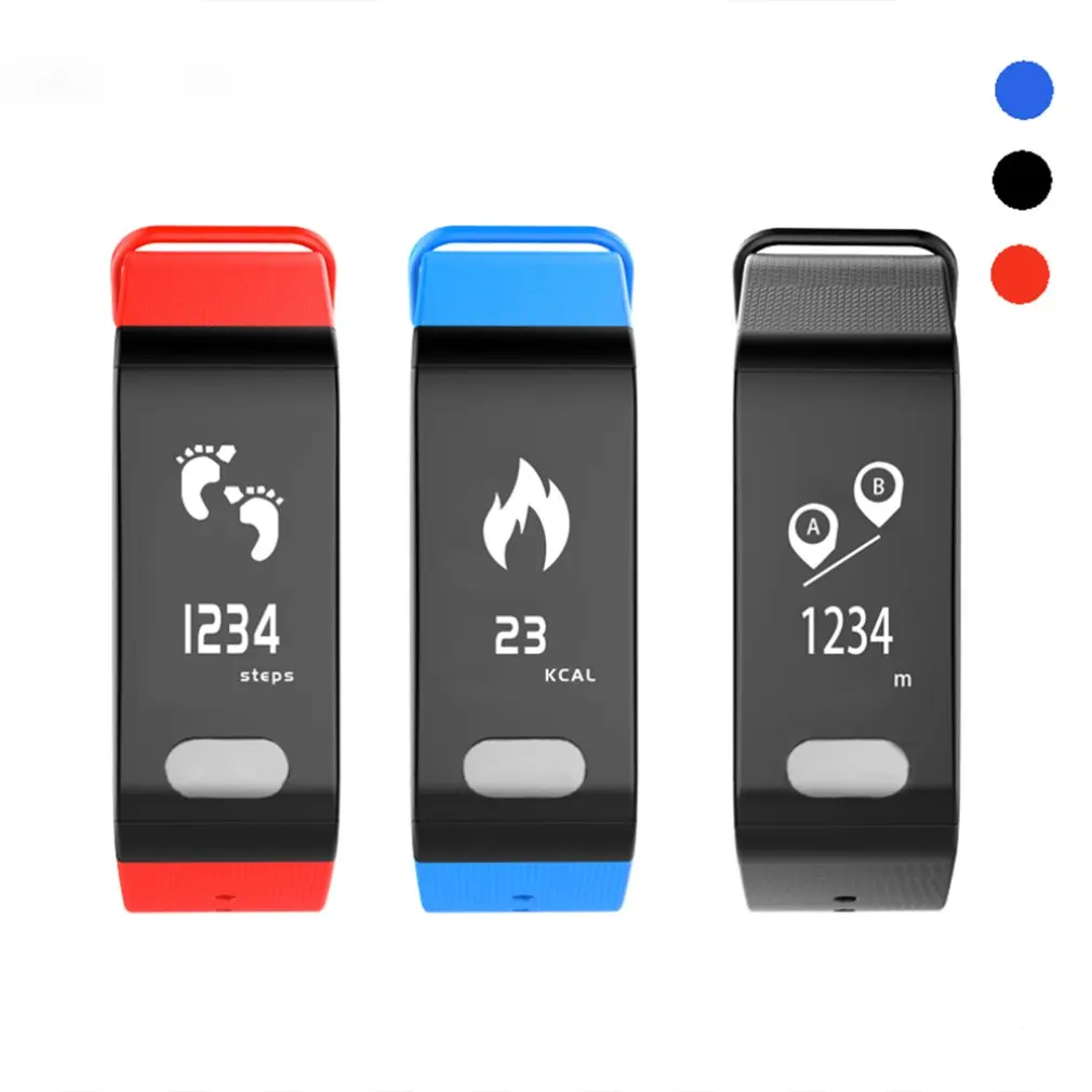 TLWT6 0,9" цветной экран Smartband ECG монитор сердечного ритма Удаленная камера водонепроницаемый шагомер спортивный браслет