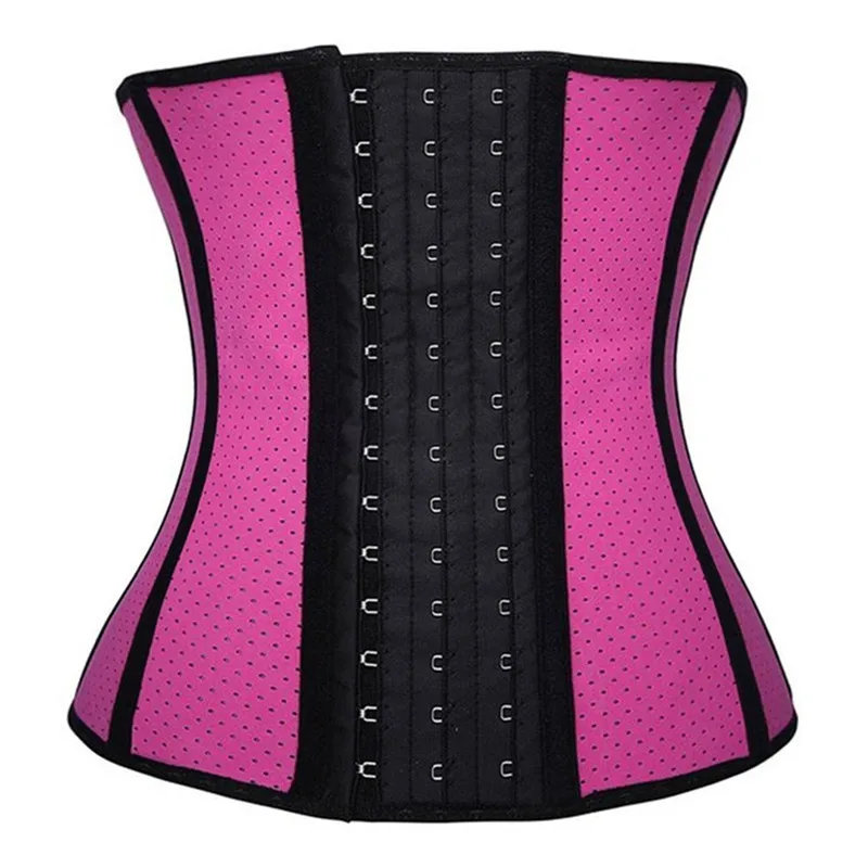 

Latex Waist Trainer Bustiers 9 Steel Bone Waist Cincher Girdles Shapewear Slimming Belt Body Shaper Fitness Corset Sheath