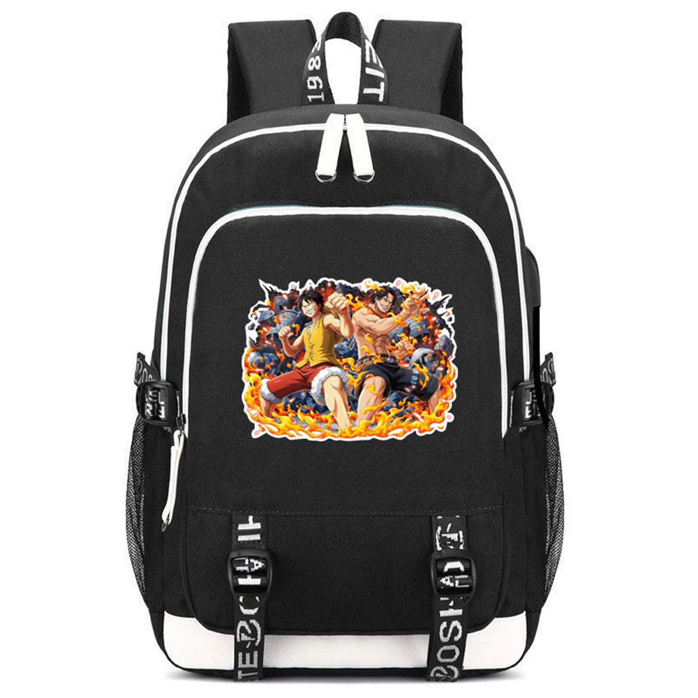 One piece Аниме Bookbag Monkey D. Luffy Cos женский рюкзак Оксфорд школьные сумки для девочек-подростков унисекс дорожная сумка Rugzak