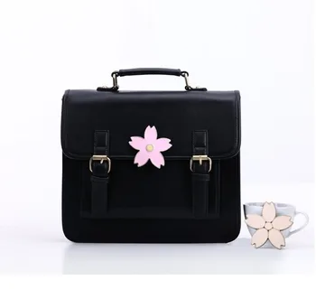 

Sakura bag JK uniform bag college style retro girl shoulder tide female fashion briefcase kawaii Flowers