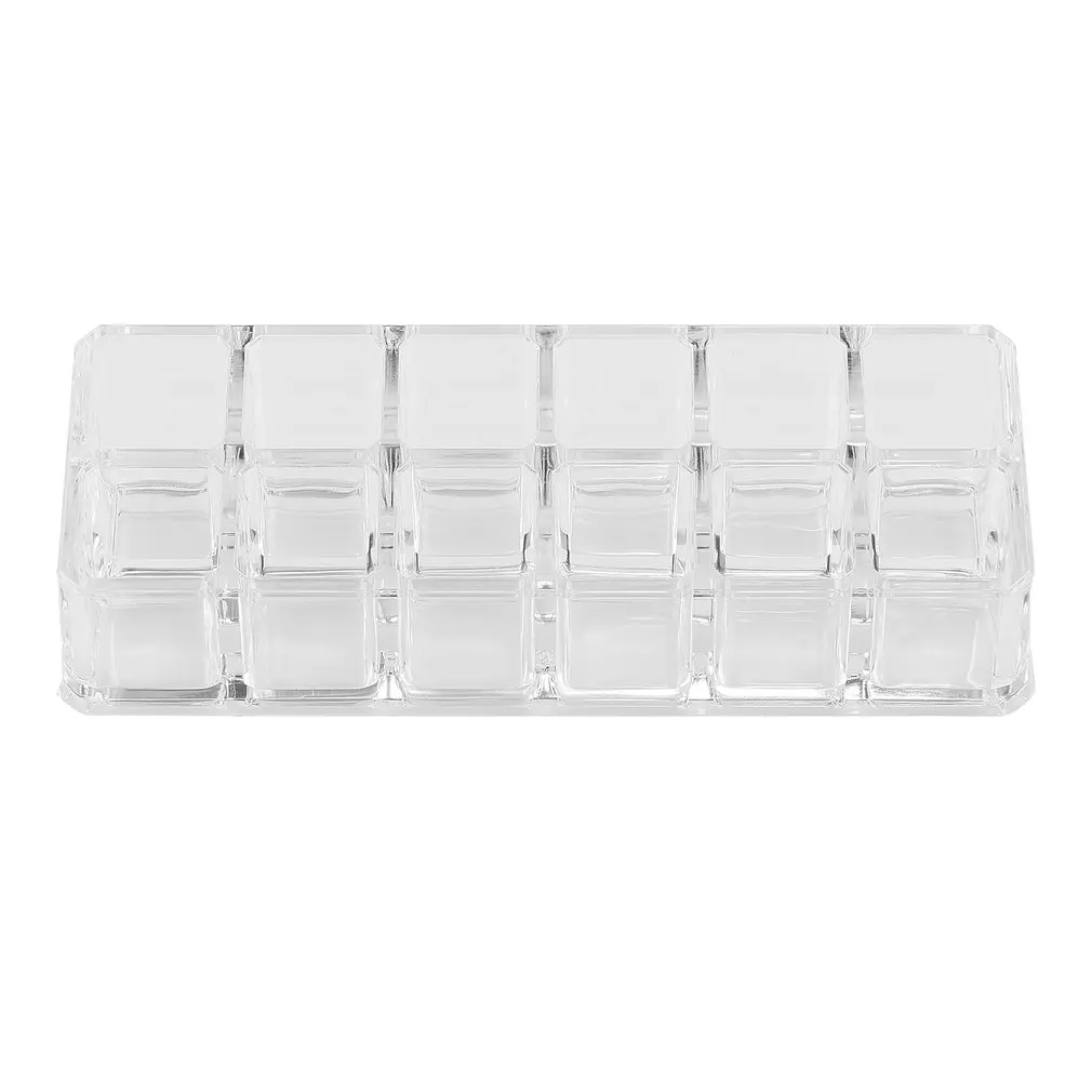 

OUTAD 12 Trapezoid Clear Acrylic Makeup Display Lipstick Stand Case Makeup Cosmetics Lipstick Organizer Holder Drop shipping
