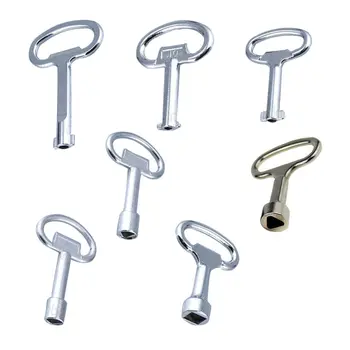 

Panel Lock Key Universal Key Wrench Triangle Square Socket Key Train Electrical Cupboard Box Elevator Cabinet Switch