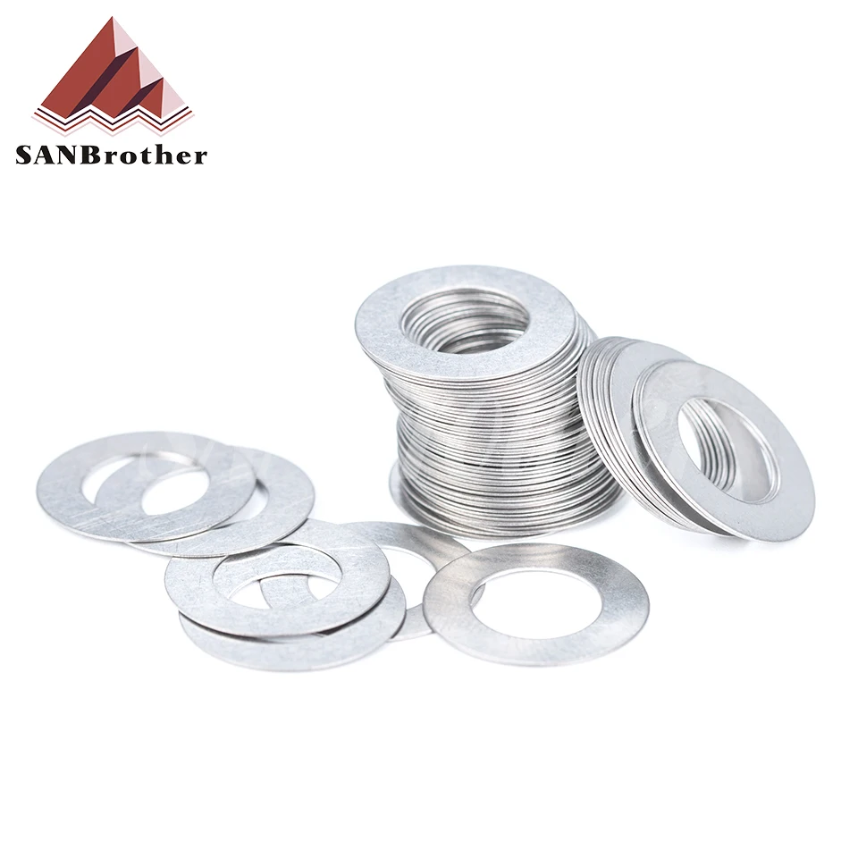 10pcs M9 M10 M12 M13 M14 M15 M16 M17 M20 M25 M30M40 304 Stainless Steel Super Ultra Thin Flat Washer Ultrathin Shim Plain Gasket |