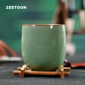 

Japanese Style Longquan Celadon Teacup Kung Fu Tea Set Boutique Master Cup Handmade Porcelain Tea Bowl Ceramic Creative Sake Cup