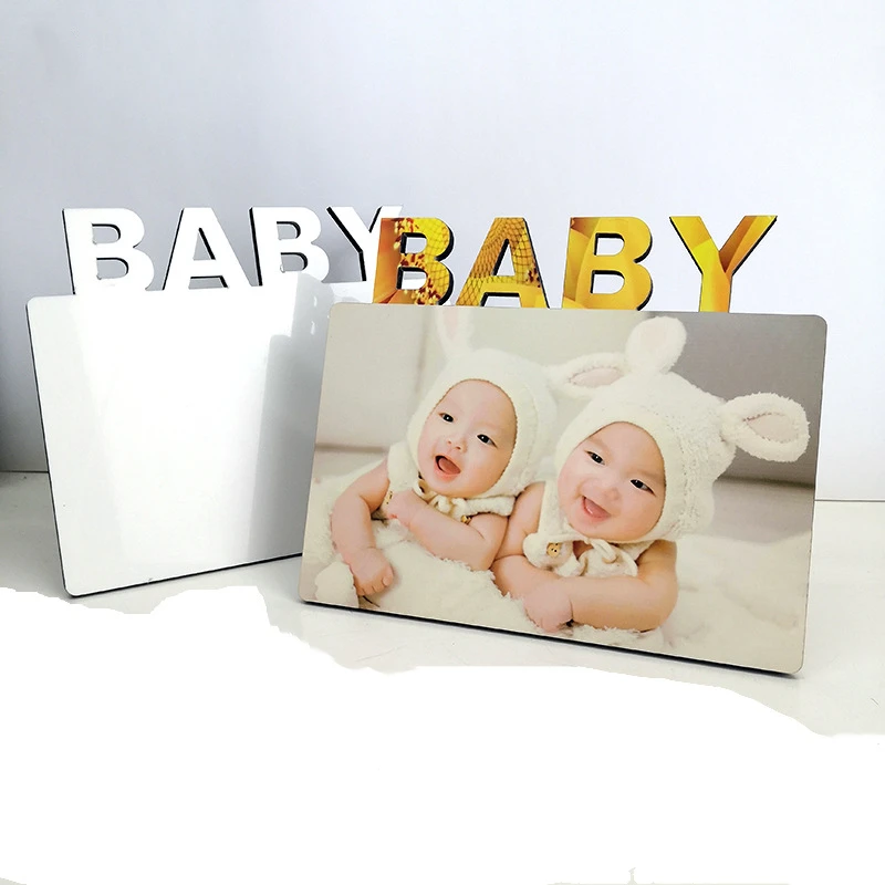 4pcs/lot Free shipping  Sublimation Blanks MDF Photo Plate Tag  Printing Sublimation Ink Transfer Print   DIY Gift 180*150*5mm