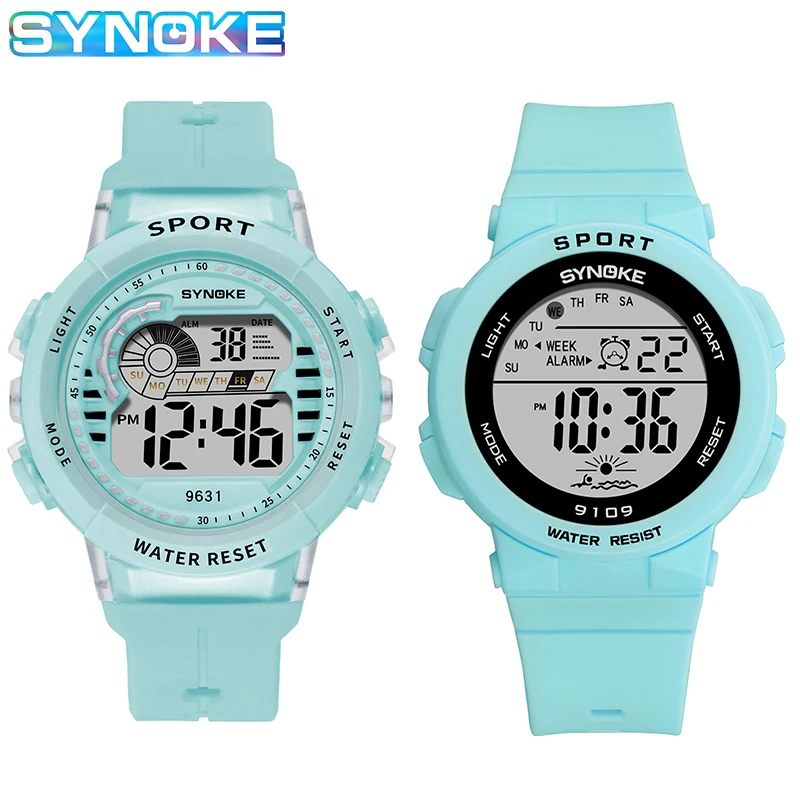 

SYNOKE 2 Pcs Children Watches for Girls Boys 50M Waterproof Sports Watch Kids Digital Wristwatches Student Electronic Clock