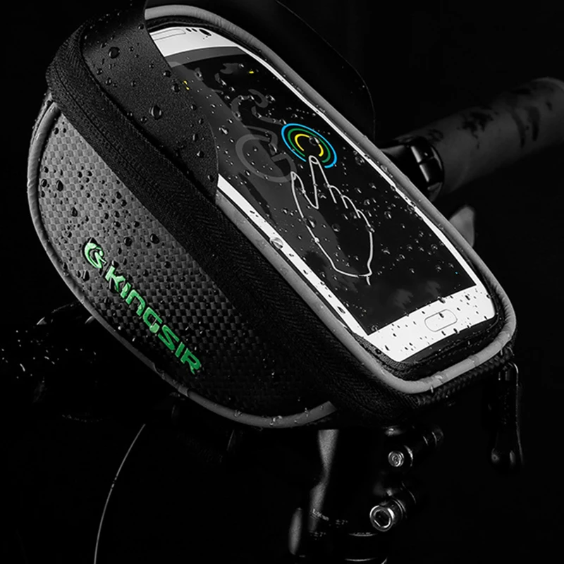 175*105*95 мм держатель велосипедная Сумка Чехол MTB Аксессуары мобильный сенсорный экран открытый сотовый телефон цикл сумка передняя