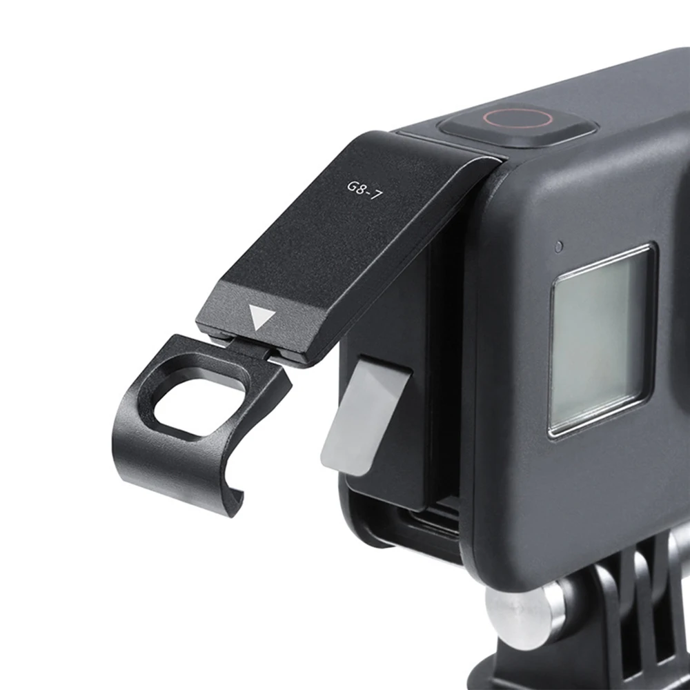 Для GoPro Hero 8 черный спортивный силиконовый чехол для камеры защитный чехол Корпус с заряжаемой крышкой для аккумулятора ремешок на запястье