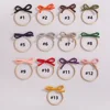 1pcs Wool Bow Elastic Baby Headband for Newborn Girls Hairbands Bowknot Infant Classical Headwear Turban Baby Hair Accessories 2