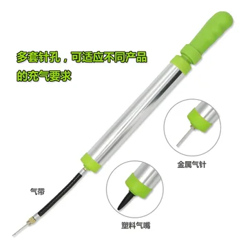 

Aluminium Alloy High Pressure Basketball Tire Pump Ball Portable Volleyball and Football Balloon Mini Inflator Tire Pump