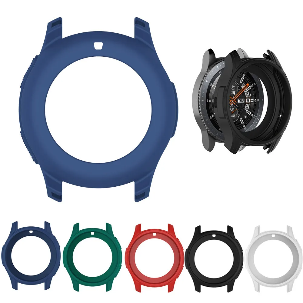 

Soft TPU Protected Silicone Watch Plate Full Enclosed Cover Anti-collision Shell for Samsung Gear S3 Frontier / Galaxy Watch #10