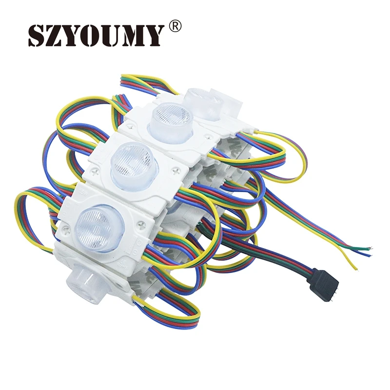 SZYOUMY 2 W высокой Модуль питания Led бокового освещения 3030 светодиодных ламп 1 светодиодный модуль инжекторный объектива Super Яркость 1000 шт