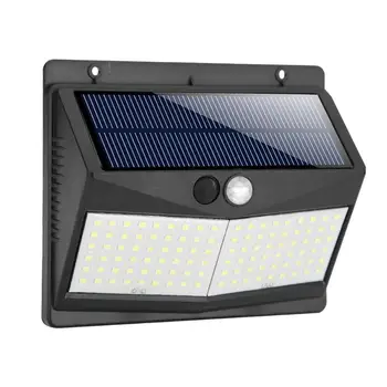 

108/140LED Solar PIR Motion Sensor Waterproof Light Control Human Body Induction Outdoor Lighting Wall Garden Security Light