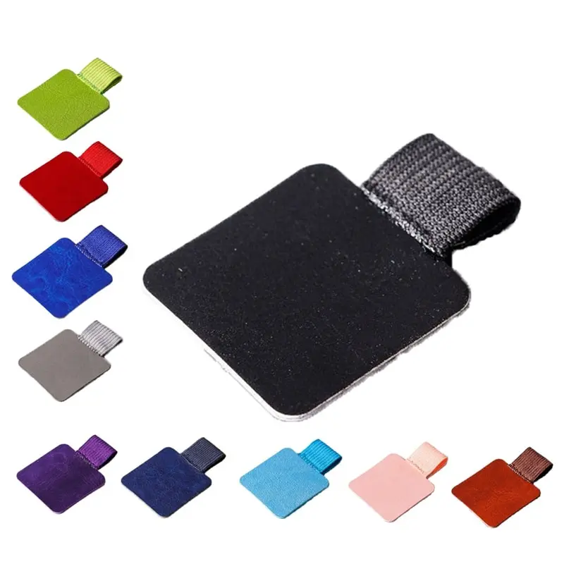 

For Solid Color Snap Felt Leather Notebook Pen Clips Notebook Pen Holders Accessories Stationery Office School Supplies 1PC