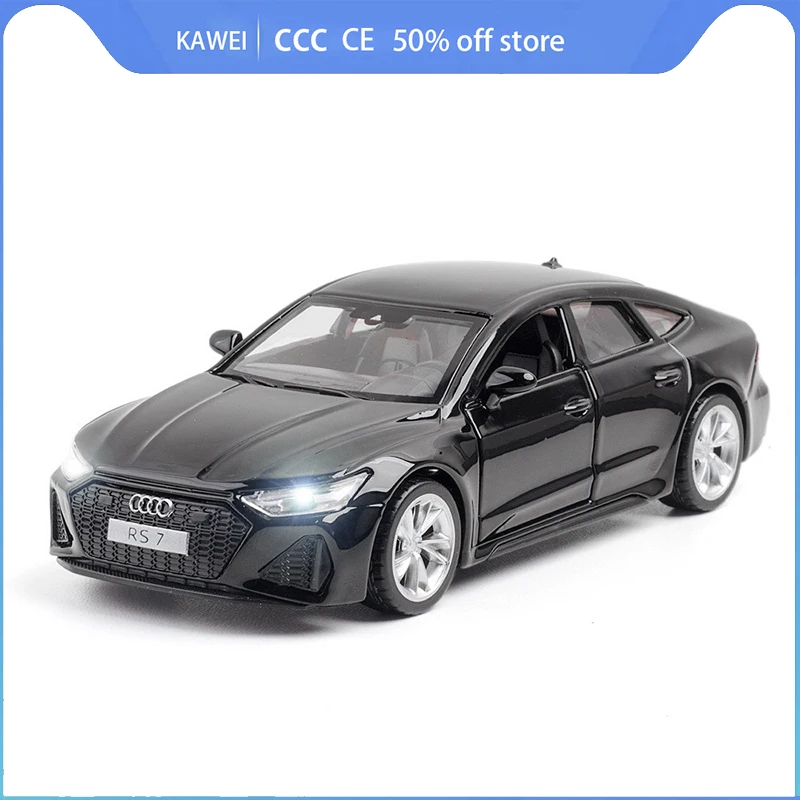 1/32 Audi Rs7 Static Car Model Die Cast Vehicles Collection Model With