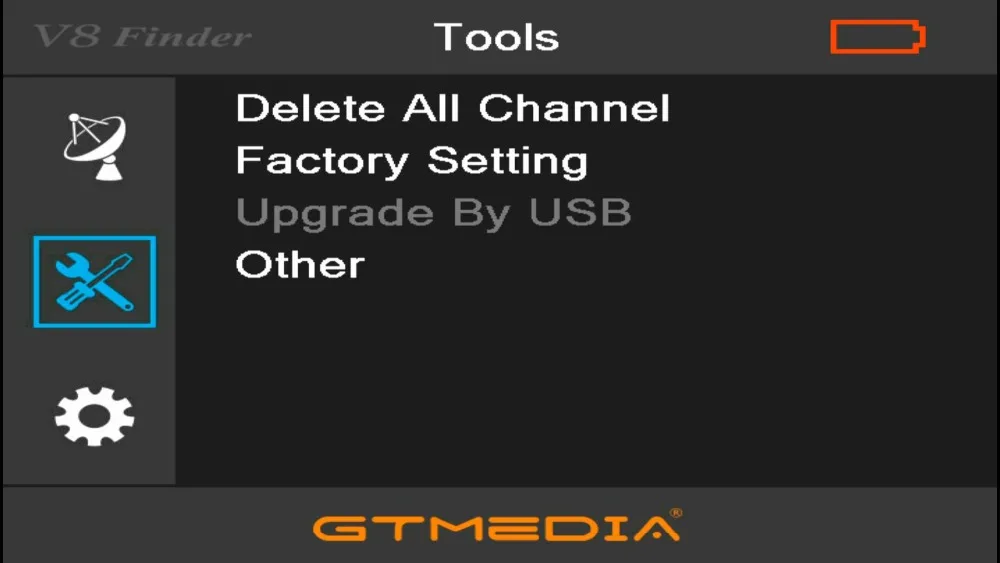 Gtmedia v8 finder DVB-S2 s2x satélite medidor