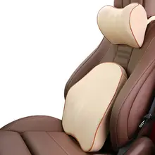 1 Набор, полиэфирная Автомобильная подушка, поддержка сиденья, поясничная подушка для автомобильного сиденья, с памятью, хлопок, забота о здоровье, подходит для тела, Изогнутая подушка для спины, шеи