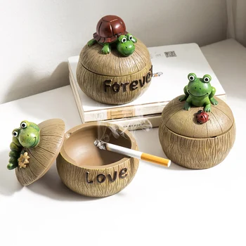 

home decoration accessories Gift for Boyfriend Living Room Table Accessories hotel Crocodile turtle frog snail shaped ashtray