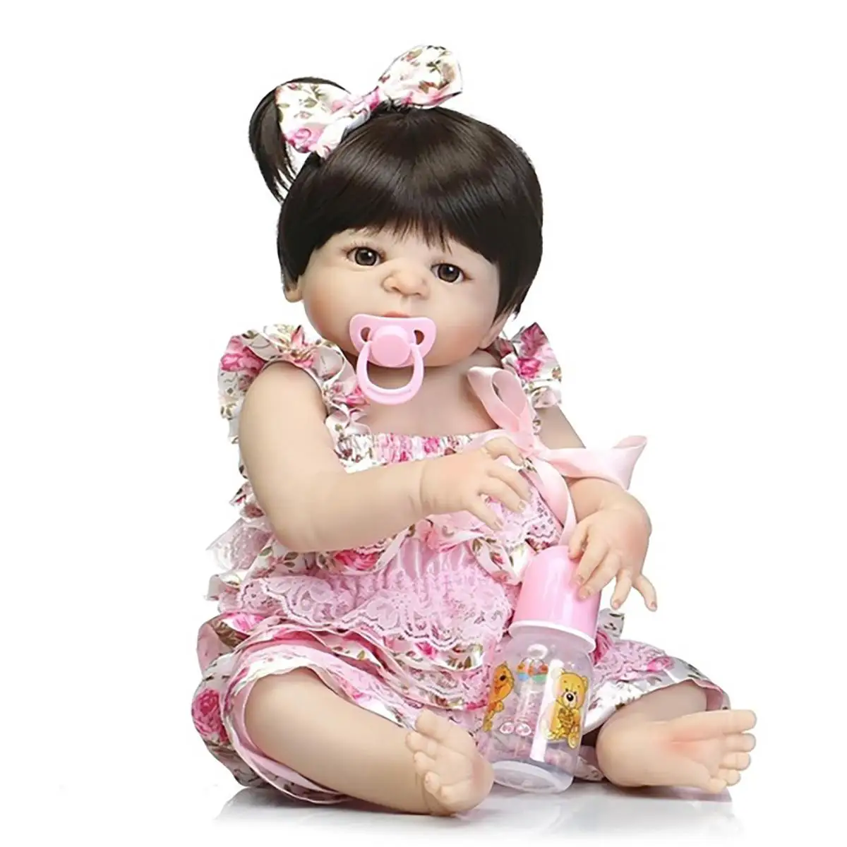 

57CM Reborn Doll Toys Soft Silicone reborn doll Lifelike Princess Toy For Girls Sleeping Accompany Beautiful Dolls Kid Gifts