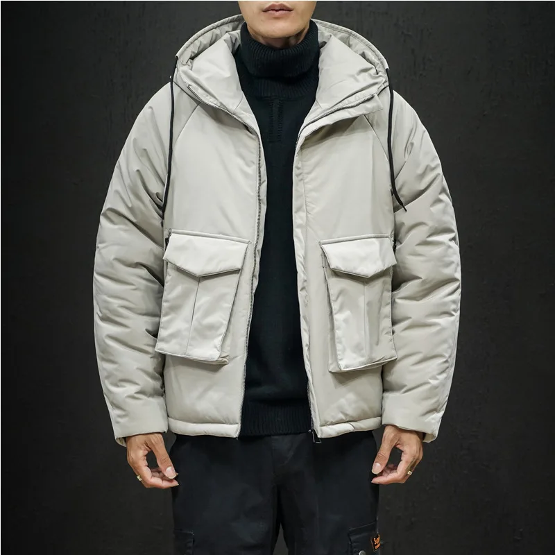 New Products Winter Cotton Coat Youth Students down Feather Cotton Jacket Cotton-padded Clothes Japanese-style Simple