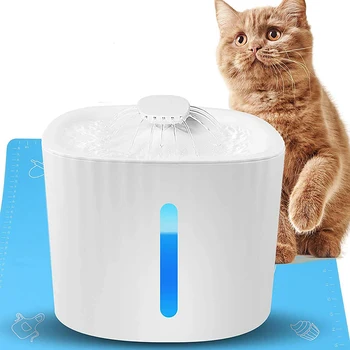

Pet Cat Fountain 3L Drinking Window LED Automatic Dog Cat Water Drinking Bowl USB Pet Drinking Dispenser Visible At Night