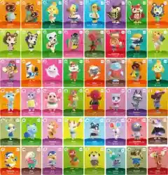 Carte de jeu NFC avec personnage Animal Ntag215, Mini croix imprimée, 48 pièces, série 5 2021, dernières données 