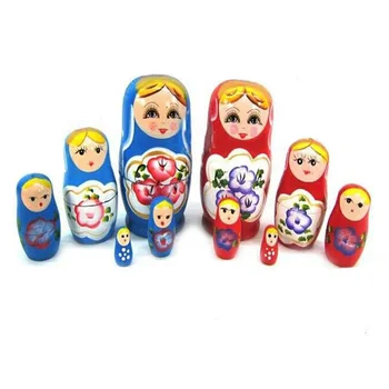

Russian Nesting Doll 6set/5set Blank Matryoshka Matreshka Wood Unpainted DIY Handicraft EIG88