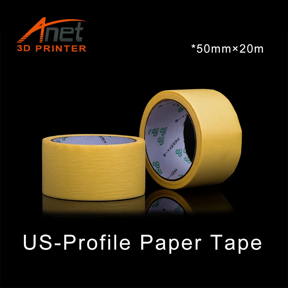 

US Profile Tape 3D Printer Heating Bed Textured High-temperature Resistance Painting and Masking Adhesive Paper Strong Viscosity