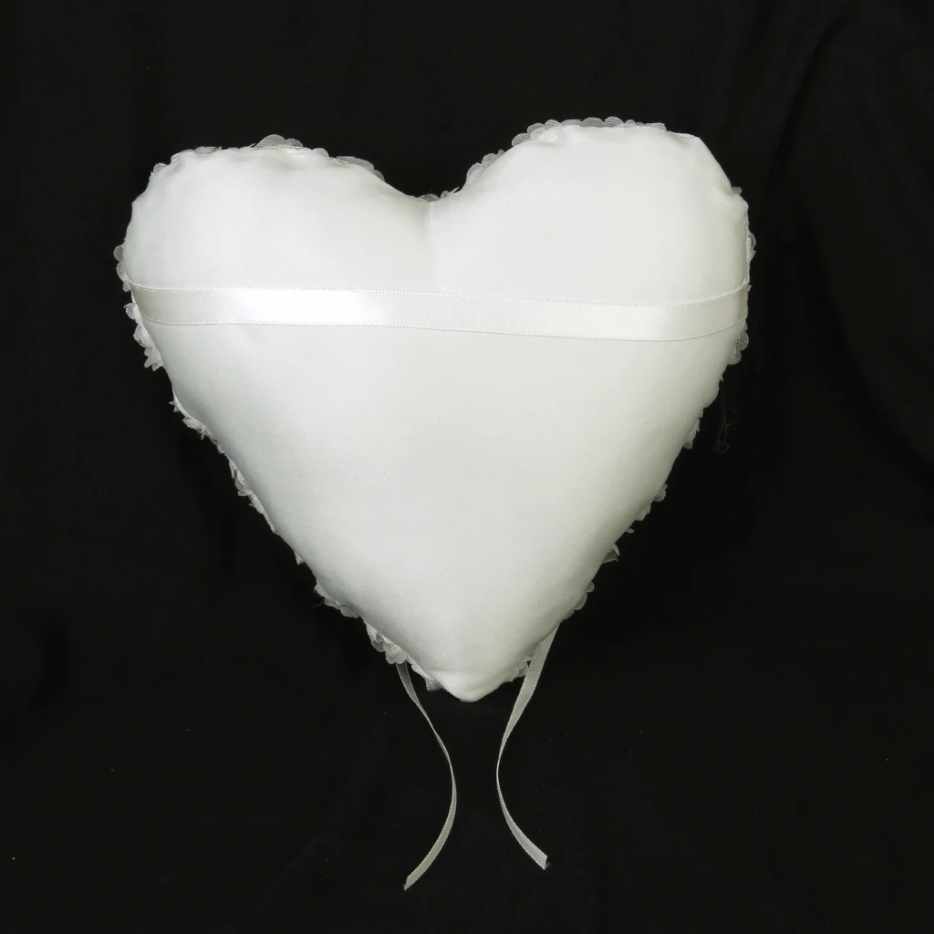 Wedding Ring Bearer Pillow Lace Decoration Cushion Ring Bearer Pillow for Wedding Ring