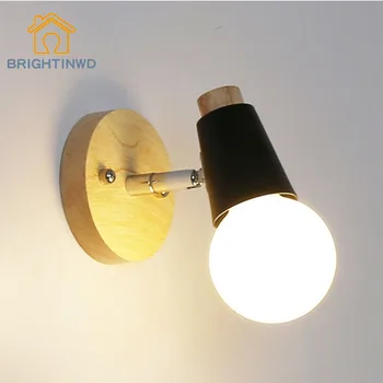 

Nordic wrought iron small wall lamp modern minimalist personality LED restaurant Qingba hotel guest room bedside wall lamp