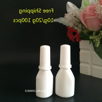 

100PCS 10m 20ml 10g 20g Squeeze Spray Plastic Bottle White Medical Plastic Dusting Powder Bottle Empty Powder Spray Bottle