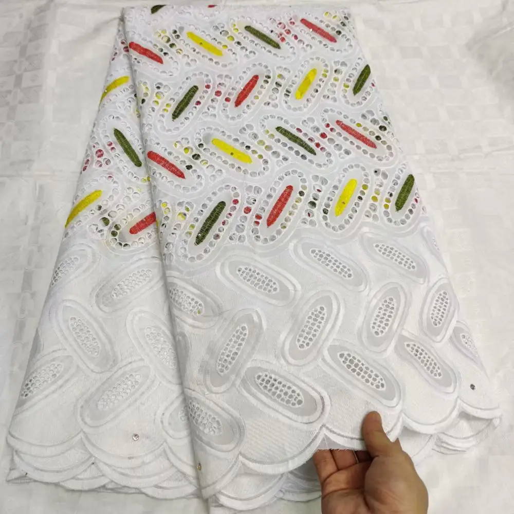 5 ярдов швейцарская кружевная ткань последние с крупным бисером вышивка африканские хлопчатобумажные ткани швейцарская вуаль кружева популярный Дубай Стиль