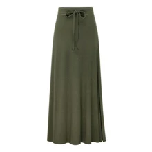 Женская повседневная сексуальная высокая талия большая свободная однотонная плиссированная юбка размера плюс женская модная юбка