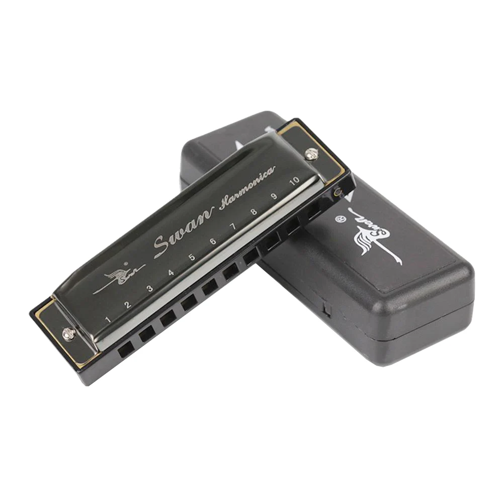 

SW1020-7 10 отверстий 20 тонн Blues диатонический Губная гармошка Звук ключ рот Органы Стандартный производительность гармоника с ABS Чехол