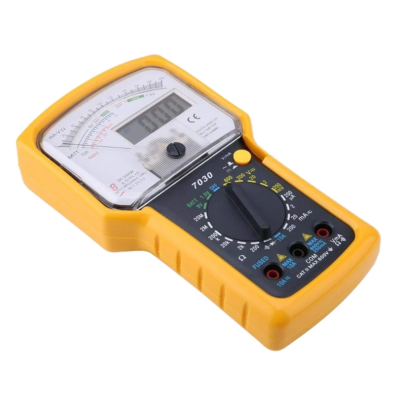 Beste KT7030 Ac Dc Analoge Multimeter Tester, Digitale Analoge Multimeter Tester Dubbele Display Voltage Weerstand Pointer Multimeter Tes