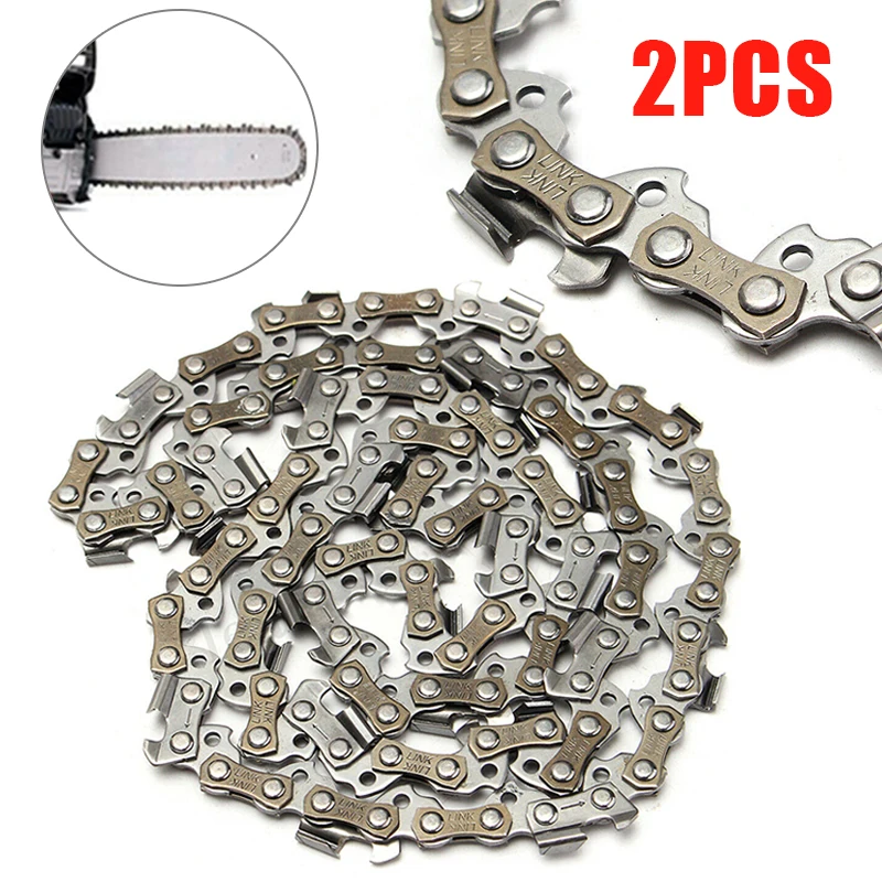 

2pcs 16" 3/8" Chainsaw Saw Chain Blade Wood Cutting Saw Replacement Part Saw Mill Chain for Cutting Lumber