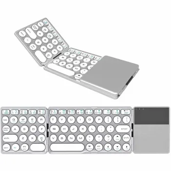 

Upgrade Mini Folding Keyboard Bluetooth Foldable Wireless Keypad with Touchpad for Windows Android Ios Tablet Ipad Phones