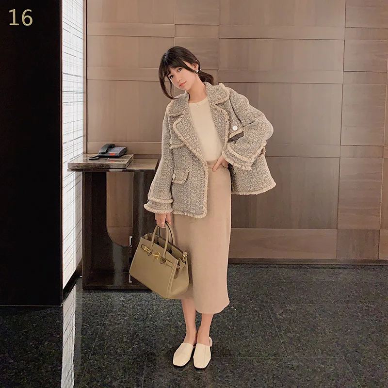 remarkable MISHOW 2019 Winter Women Elegant Thick Coat Fashion Female Temperamental Lapel Single-breasted Long