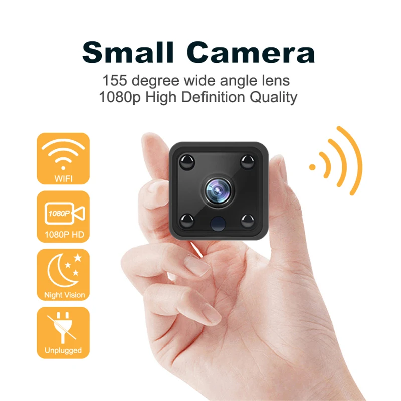 

Mini IP Camera Surveillance Wifi Security Camera Small Camara With Battery 2MP 1080P Remote View Night Vision Audio Recording