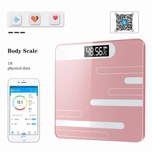 Analisador da composição do corpo das escalas do banheiro de digitas escala gorda do peso de bluetooth com água e do músculo que pesam escalas 14