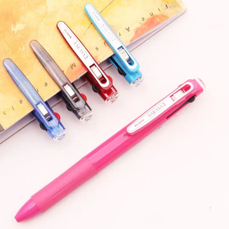 ゼブラsarasaゲルペンJ3J2 3色0.5ミリメートル多機能スクールペン黒/青