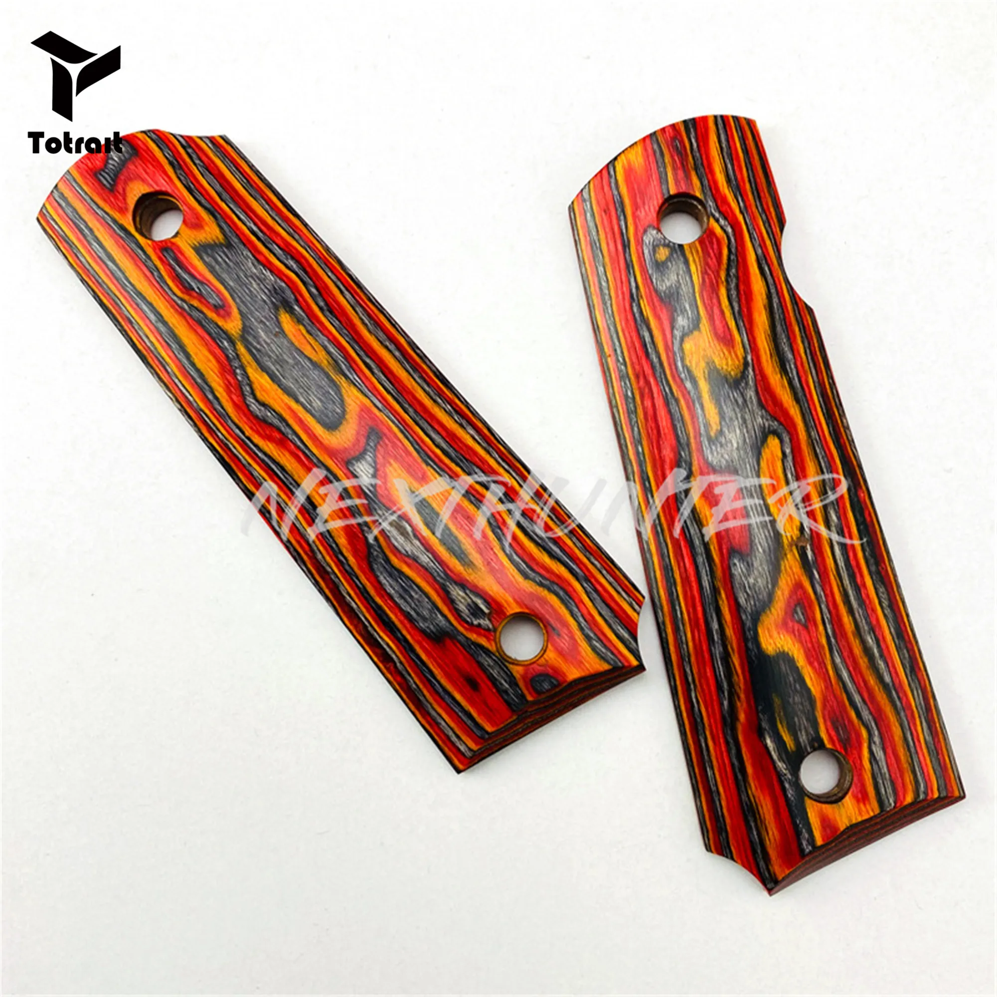 

TOtrait 1911 Handguard 1911 Grips 1911 Accessories Modified Composite Color Wood Handle Material 2Pieces